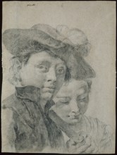 A Young Boy Wearing a Plumed Hat, and a Young Girl, 1735/40, Giovanni Battista Piazzetta, Italian,