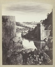 Landscape with Ruin, c. 1870, Félix Thiollier, French, 1842-1914, France, Albumen print, 19.2 × 15