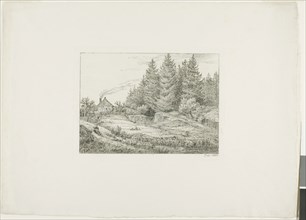 Farmhouse in an Evergreen Forest, 1828, Johan Christian Clausen Dahl, Norwegian, 1788-1857, Norway,
