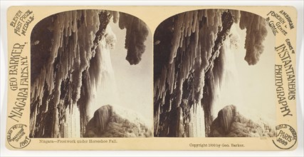 Niagara, Frostwork Under Horseshoe Fall, 1887/90, George Barker, American, born Canada, 1844–1894,
