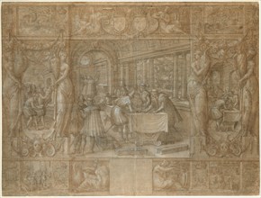 Marriage of Henry II and Catherine de’ Medici, The Dowry, c. 1562, Antoine Caron, French, c.