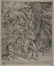 The Dream of Saint Joseph, 1635/37, Pietro Testa, Italian, 1611/12-1650, Italy, Etching on cream