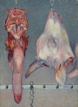 Calf’s Head and Ox Tongue, c. 1882, Gustave Caillebotte, French, 1848-1894, France, Oil on canvas,