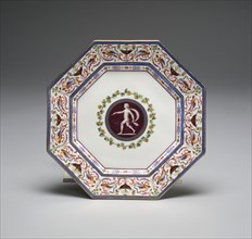 Plate from the Arabesque Service, 1785, Sèvres Porcelain Manufactory, French, founded 1740, Jacques