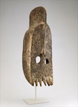 Mask, Late 19th century, Sha or Kulere, Nigeria, Coastal West Africa, Nigeria, Wood and rubber, H.