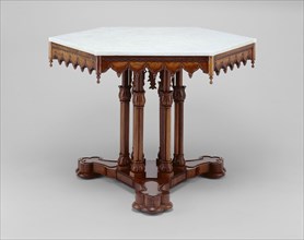 Belmead Center table, c. 1846, Alexander Jackson Davis, American, 1803–1892, Probably made by