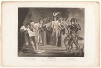 King Henry Condemning Cambridge, Scroop and Northumberland, 1798, Robert Thew (English, 1758-1802),