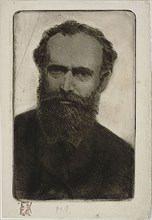 Portrait of Manet, 1880/84, Henri Charles Guérard, French, 1846-1897, France, Etching, with plate