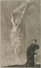 Suffer!, plate fourteen from A Life, 1884, Max Klinger (German, 1857-1920), printed by Otto Felsing