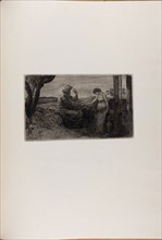 Christ and the Samaritan Woman, from A Life, 1884, Max Klinger (German, 1857-1920), printed by Otto