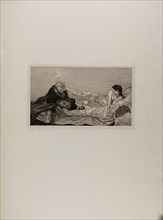 The Proposition, plate six from A Life, 1884, Max Klinger (German, 1857-1920), printed by Otto
