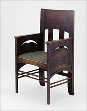 Armchair, 1897, Designed by Charles Rennie Mackintosh (Scottish, 1868-1928), Scotland, Glasgow,