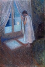 The Girl by the Window, 1893, Edvard Munch, Norwegian, 1863-1944, Norway, Oil on canvas, 96.5 × 65