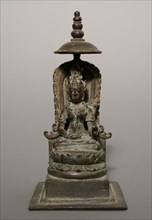 Prajnaparamita, Goddess of Wisdom, 9th/10th century, Indonesia, Central Java, Central Java, Bronze,