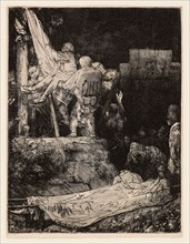 The Descent from the Cross by Torchlight, 1654, Rembrandt van Rijn, Dutch, 1606-1669, Netherlands,