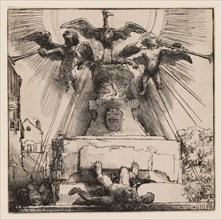 The Phoenix or The Statue Overthrown, 1658, Rembrandt van Rijn, Dutch, 1606-1669, Netherlands,