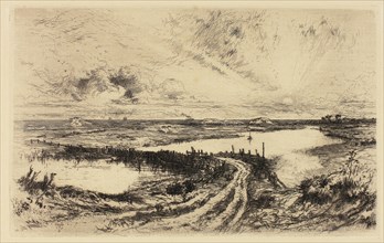 Sunrise—The Pond, East Hampton, 1883, Thomas Moran, American, born England, 1837-1926, United