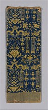Sutra Cover, Ming dynasty (1368–1644), c. 1590s, China, Silk, plain weave double cloth with bands