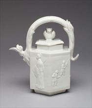 Teapot, c. 1720, Du Paquier Porcelain Manufactory, Austrian, 1718-1744, Vienna, Hard-paste