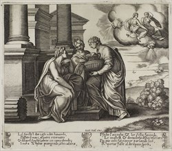 Psyche Gives Presents to Her Sisters, 1530/40, Master of the Die (Italian, active c. 1530-1560),