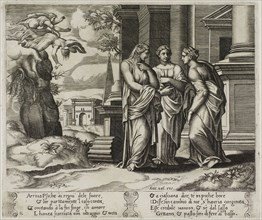 Psyche Telling Her Misfortune to Her Sisters, 1530/40, Master of the Die (Italian, active c.