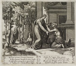 Juno Sending Psyche Away, 1530/40, Master of the Die (Italian, active c. 1530-1560), after Michiel