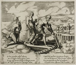 Psyche Embarks in Charon’s Boat, 1530/40, Master of the Die (Italian, active c. 1530-1560), after