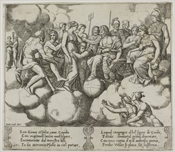 Venus and Cupid Pleading Their Cause in the Presence of Jupiter and Other Gods, 1530/40, Master of