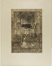 Spring, 1896, Heinrich Johann Vogeler, German, 1872-1942, Germany, Etching on tan wove paper, 347 x
