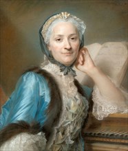 Portrait of Madame Anne-Jeanne Cassanéa de Mondonville, née Boucon (1708-1780), c. 1752, Maurice