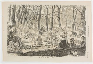 A Picnic By Land, published June 5, 1858, Winslow Homer (American, 1836-1910), published by