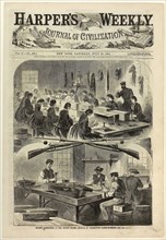 Filling Cartridges at the United States Arsenal, at Watertown, Massachusetts, published July 20,