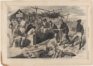 Thanksgiving in Camp, published November 29, 1862, Winslow Homer (American, 1836-1910), published
