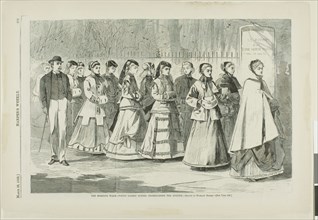 The Morning Walk—Young Ladies’ School Promenading the Avenue, published March 28, 1868, Winslow