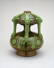 Grotesque Vase, c. 1893, Christopher Dresser, English, born Scotland, 1834-1904, Made by Ault