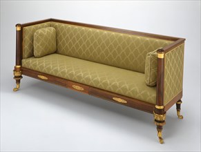Box Sofa, c. 1820, Attributed to Duncan Phyfe, American, born Scotland, 1768–1854, United States,