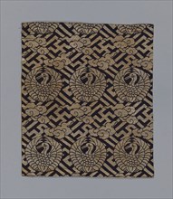 Uchishiki (Altar Cloth), late Edo period (1789–1868), 1801/25, Japan, Silk, cotton and