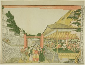 Act IV (Yondanme), from the series Perspective Pictures of the Storehouse of Loyal Retainers (Uki-e