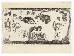 Women, Animals, and Foliage, from the Suite of Late Wood-Block Prints, 1898/99, Paul Gauguin,