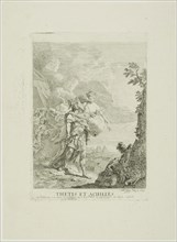 Thetis and Achilles, 1757, Johann Heinrich Tischbein, I, German, 1722-1789, Germany, Etching on