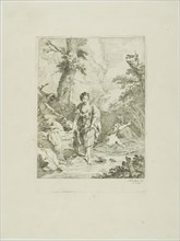 Three Female Bathers, Two in the Water, the Third Getting in by Herself, 1742/89, Johann Heinrich