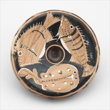 Fish Plate, 350/330 BC, Attributed to the Dotted Stripe Painter, Greek, Campania, Italy, Campania,