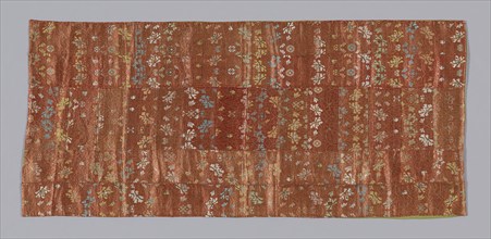 Seating Mat, Meiji period (1868–1912), 1875/1900, Japan, Pieced: 18 fragments of silk and