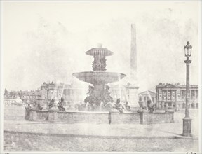 Fontaine, place de la Concorde, Paris, 1855/60, printed 1978, Édouard Baldus, French, born Germany,