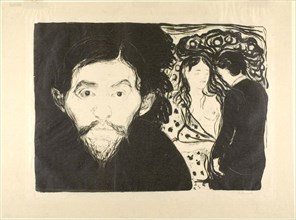 Jealousy I, 1896, printed after 1906, Edvard Munch, Norwegian, 1863-1944, printed by M. W.