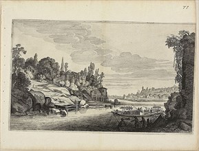 River Landscape, 1646, Jan van de Velde II (Dutch, c. 1593-1641), after Pieter de Molijn (Dutch,