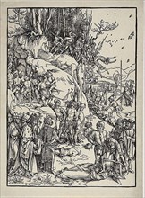 The Martyrdom of the Ten Thousand, c. 1496, Albrecht Dürer, German, 1471-1528, Germany, Woodcut in
