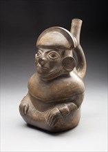 Figure of a Seated Official, c. A.D. 400, Moche, North coast, Peru, Peru, Ceramic, Approx. h. 12.7