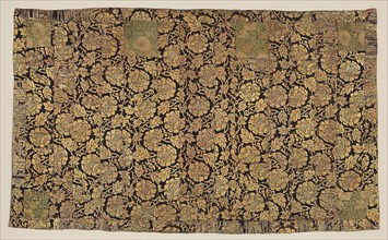 Kesa, 17th century, Edo period (1615–1868), Japan, Silk and gilt-paper strip, twill and satin