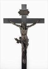 Crucifix, c. 1646, Alessandro Algardi, Italian, 1598—1654, Italy, Bronze, pearwood with ebonizing